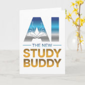 Künstliche Intelligenz Studienbuddy-Design Karte (Gelbe Blume)