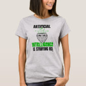 Künstliche Intelligenz studiert uns! T-Shirt (Vorderseite)