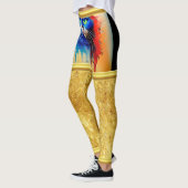 Künstliche Intelligenz Tier bunt Katze Leggings (Links)