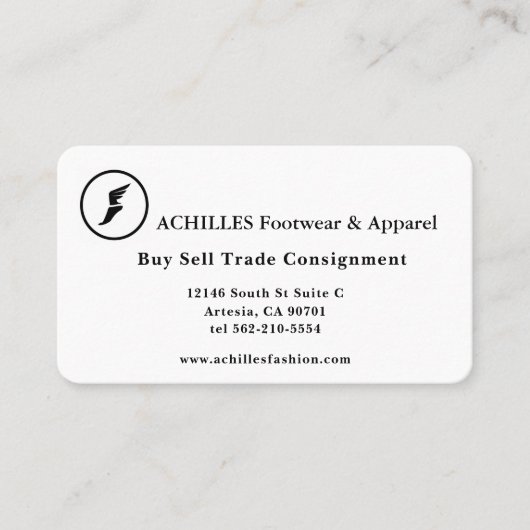 Künstliche Kontakte, 3,5" x 2,0" Visitenkarte (Vorderseite)