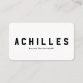 Künstliche Kontakte, 3,5" x 2,0" Visitenkarte (Rückseite)