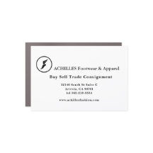 Künstliche Kontakte, 3,5" x 2,0" Visitenkarte