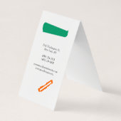 Künstliche Monogramm-Visitenkarte Visitenkarten (Rückseite)