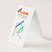 Künstliche Monogramm-Visitenkarte Visitenkarten (Vorderseite)