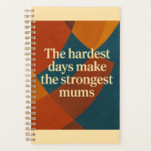 Künstliche Mum-Zitate-Kunst Planer (Vorderseite)