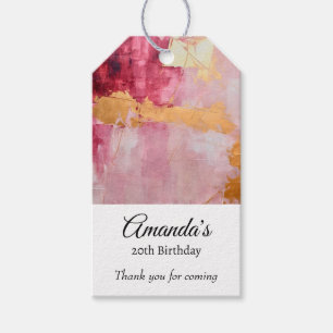 Künstliche Pinselstriche Schlaganfälle Gold und Pi Geschenkanhänger