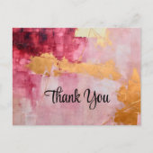 Künstliche Pinselstriche Schlaganfälle Gold und Pi Postkarte (Vorderseite)