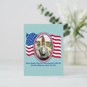 Künstliche Rendering von Space Shuttle Atlantis Postkarte (Stehend Vorderseite)