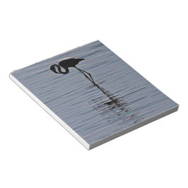 Künstliche Silhouette eines Solitärbrenners Notizblock