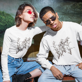 Künstliche Silhouette von Reisgerste T-Shirt