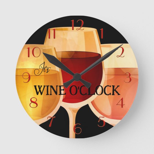 Künstliche Wasserfarbe Wine O Uhr Uhr Uhr Uhr Uhr (Vorderseite)