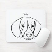 Künstlicher Beagle: Benutzerdefinierter Mauszeiger Mousepad (Mit Mouse)