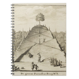Künstlicher Berg Parnassus, von Johannes V Notizblock