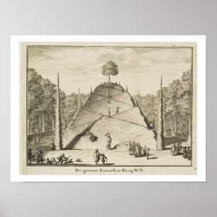 Künstlicher Berg Parnassus, von Johannes V Poster