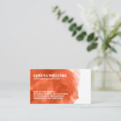 Künstlicher Hintergrund Wasserfarbe Visitenkarte (Stehend Vorderseite)