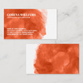 Künstlicher Hintergrund Wasserfarbe Visitenkarte (Vorne/Hinten)