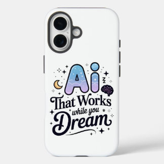 Künstlicher Intelligenzträumentwurf iPhone 16 Hülle