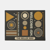 Künstlicher, moderner, humorvoller, individueller fußmatte (Vorderseite)