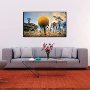 Künstlicher Planet Poster