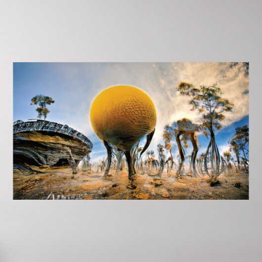 Künstlicher Planet Poster (Vorne)