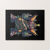 Künstlicher Weihnachtsbaum-Roboter Puzzle (Horizontal)