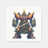 Künstlicher Weihnachtsbaum-Roboter Serviette (Vorderseite)