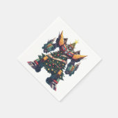 Künstlicher Weihnachtsbaum-Roboter Serviette (Ecke)