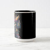 Künstlicher Weihnachtsbaum-Roboter Zweifarbige Tasse (Mittel)