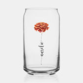 Künstliches Glas Blume Geburt Zylinder Vorname (Vorderseite)