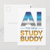Künstliches Intelligenz-Studienbuddy-Design Postkarte (Vorne/Hinten)