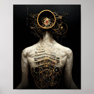 Künstliches Leben 4 Science Fiction Art Poster