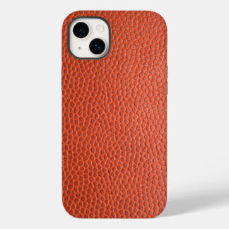 Künstliches orangefarbenes Leder. Personalisierte Case-Mate iPhone 14 Plus Hülle
