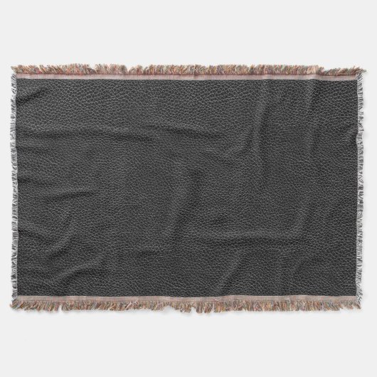 Künstliches schwarzes Leder Decke (Vorderseite)