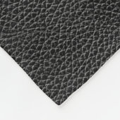 Künstliches schwarzes Leder Fleecedecke (Ecke)