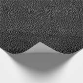 Künstliches schwarzes Leder Geschenkpapier (Ecke)