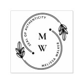 Künstliches Siegel der Echtheitsmonogramm Permastempel (Design)