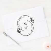 Künstliches Siegel der Echtheitsmonogramm