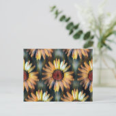 Kunstlichtblume Herbst Postkarte (Stehend Vorderseite)