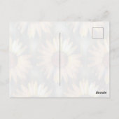 Kunstlichtblume Herbst Postkarte (Rückseite)