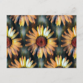 Kunstlichtblume Herbst Postkarte