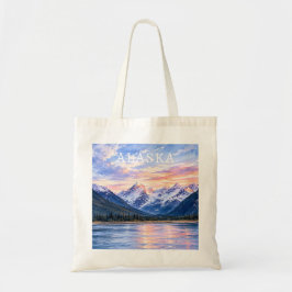 Kunstliebhaber Alaska Küstenlandschaft  Tragetasche