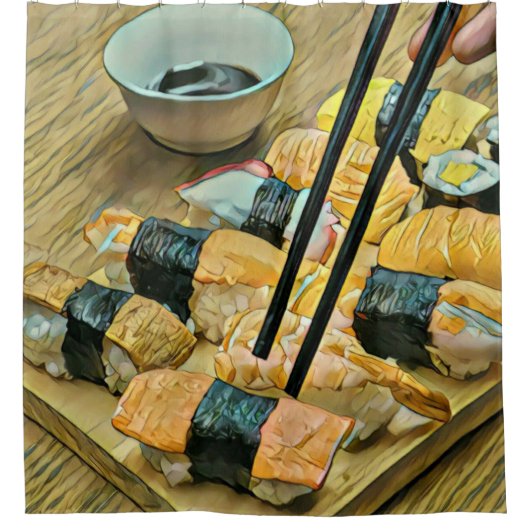 Kunstliebhaber Duschvorhang (Vorderseite)