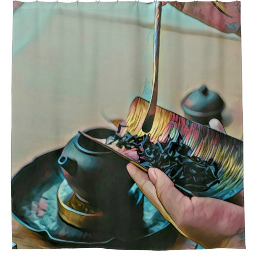 Kunstliebhaber Duschvorhang (Vorderseite)