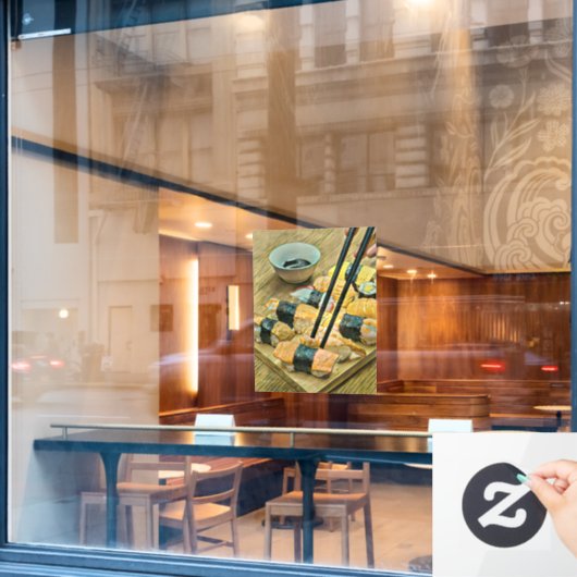 Kunstliebhaber Fensteraufkleber (Café-Fenster)