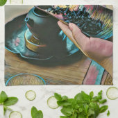 Kunstliebhaber Geschirrtuch (Gefaltet)