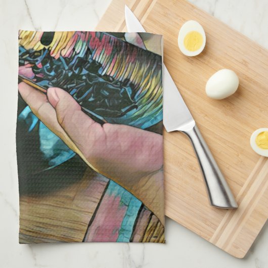 Kunstliebhaber Geschirrtuch (Viertel Falte)