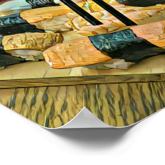 Kunstliebhaber Poster (Ecke)