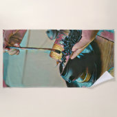 Kunstliebhaber Strandtuch (Vorderseite)
