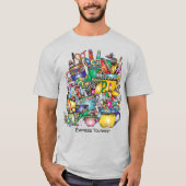 Kunstlieferungen in farbigen Gruppen personalisier T-Shirt (Vorderseite)