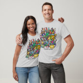 Kunstlieferungen in farbigen Gruppen personalisier T-Shirt (Unisex)